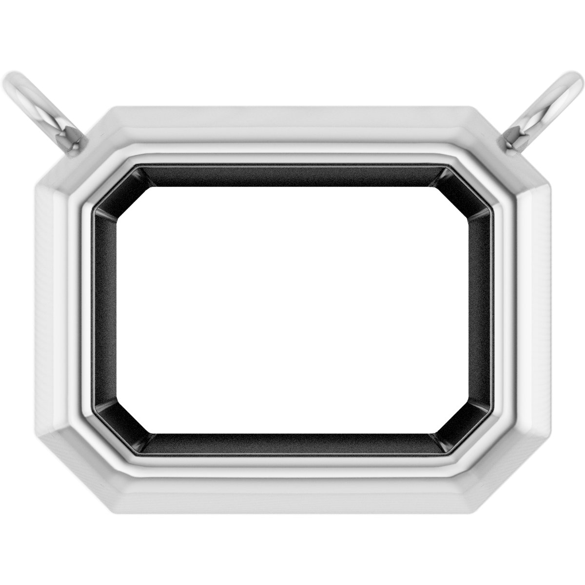 Emerald Bezel-Set Heavyweight Necklace Center