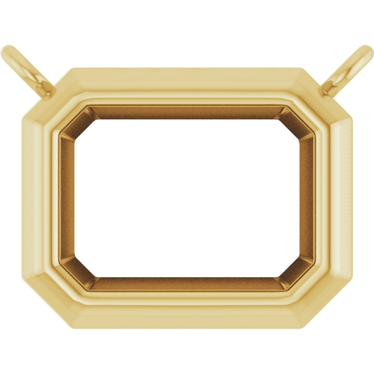 Emerald Bezel-Set Heavyweight Necklace Center