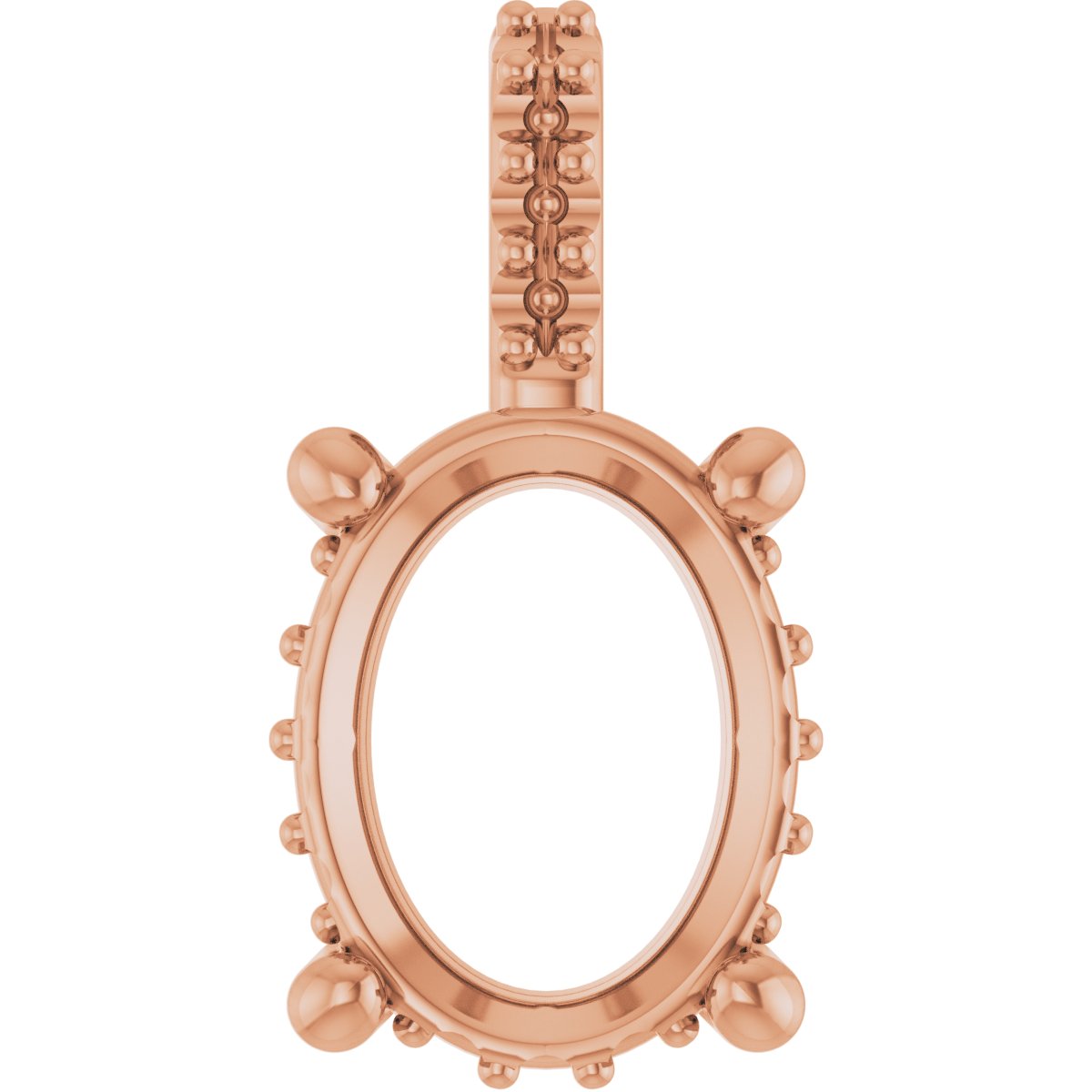 9x7 mm Oval Pendant Mounting — Saleh Jewelers