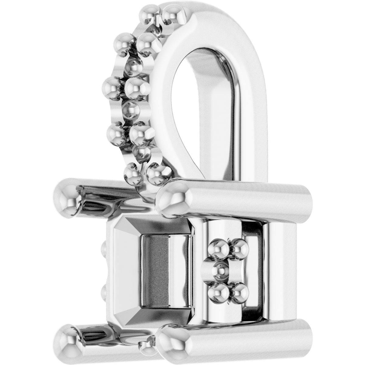9x7 mm Oval Pendant Mounting view 2