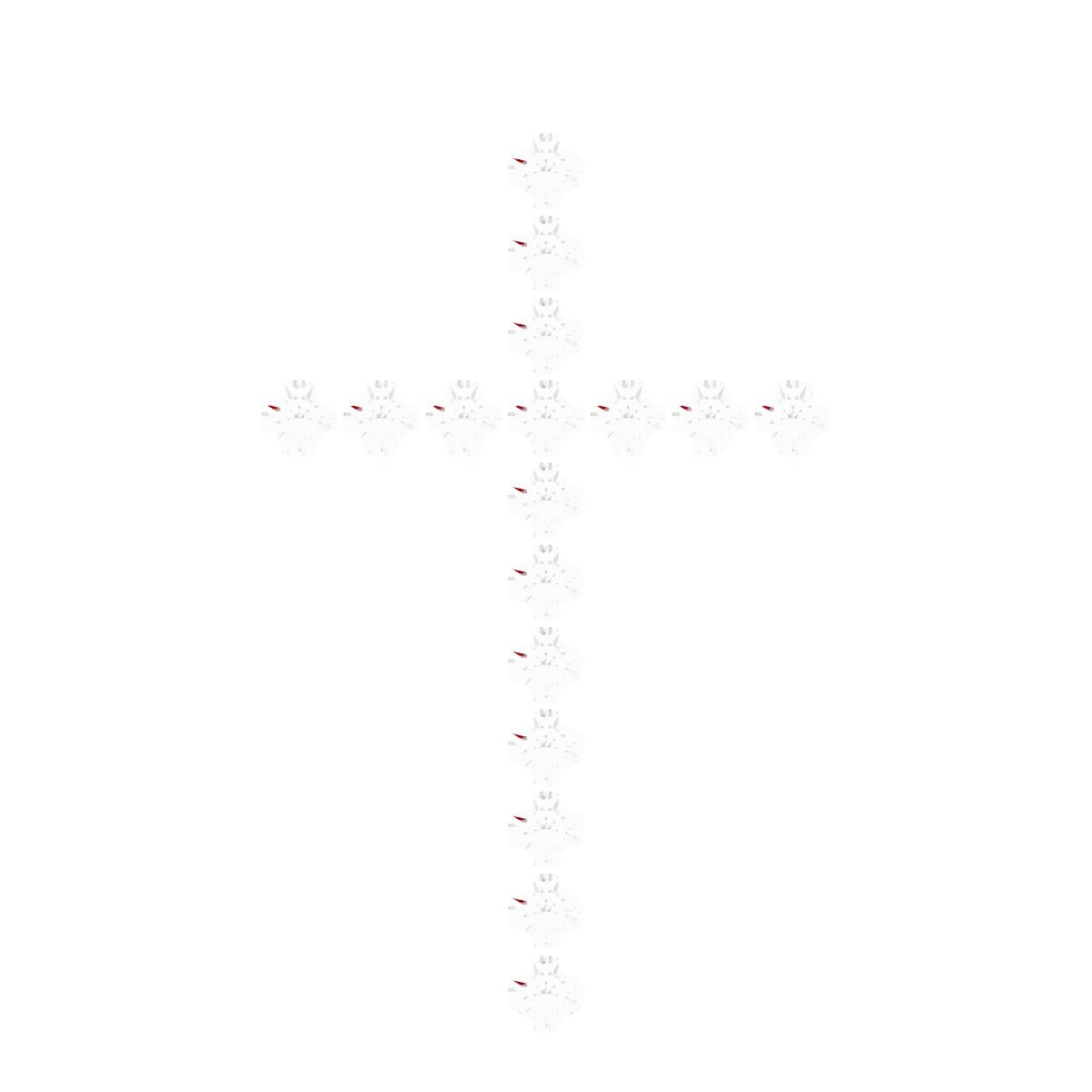 Accented Cross Dangle