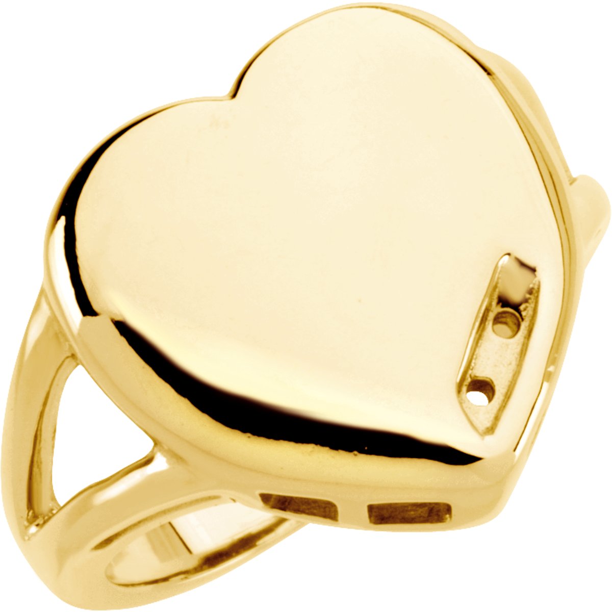 Engravable Family Heart Ring