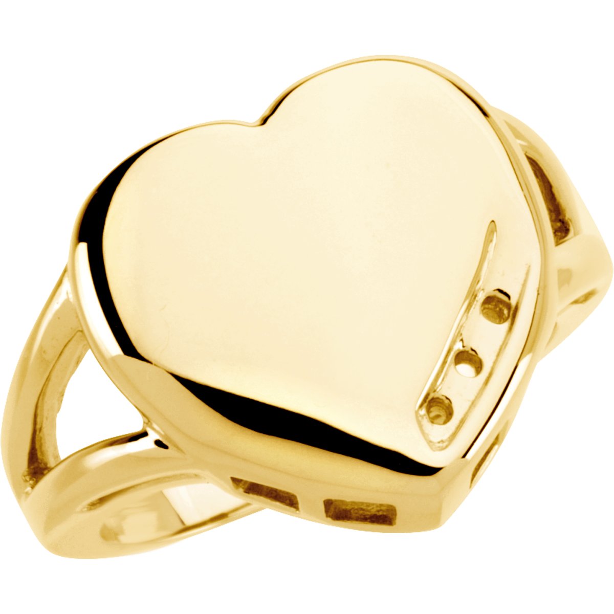 Engravable Family Heart Ring