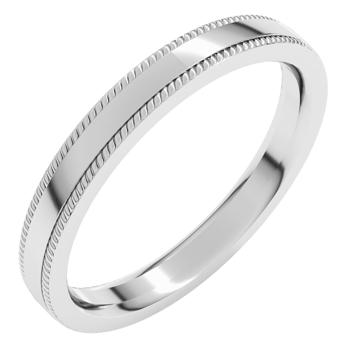 Rope Edge Comfort-Fit Flat Band