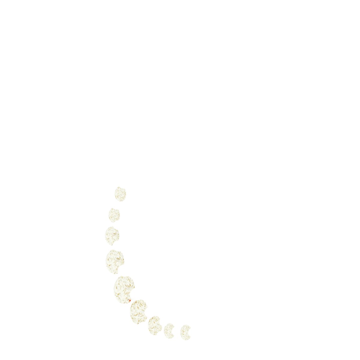 Alternative view of Engravable Crescent Moon Pendant