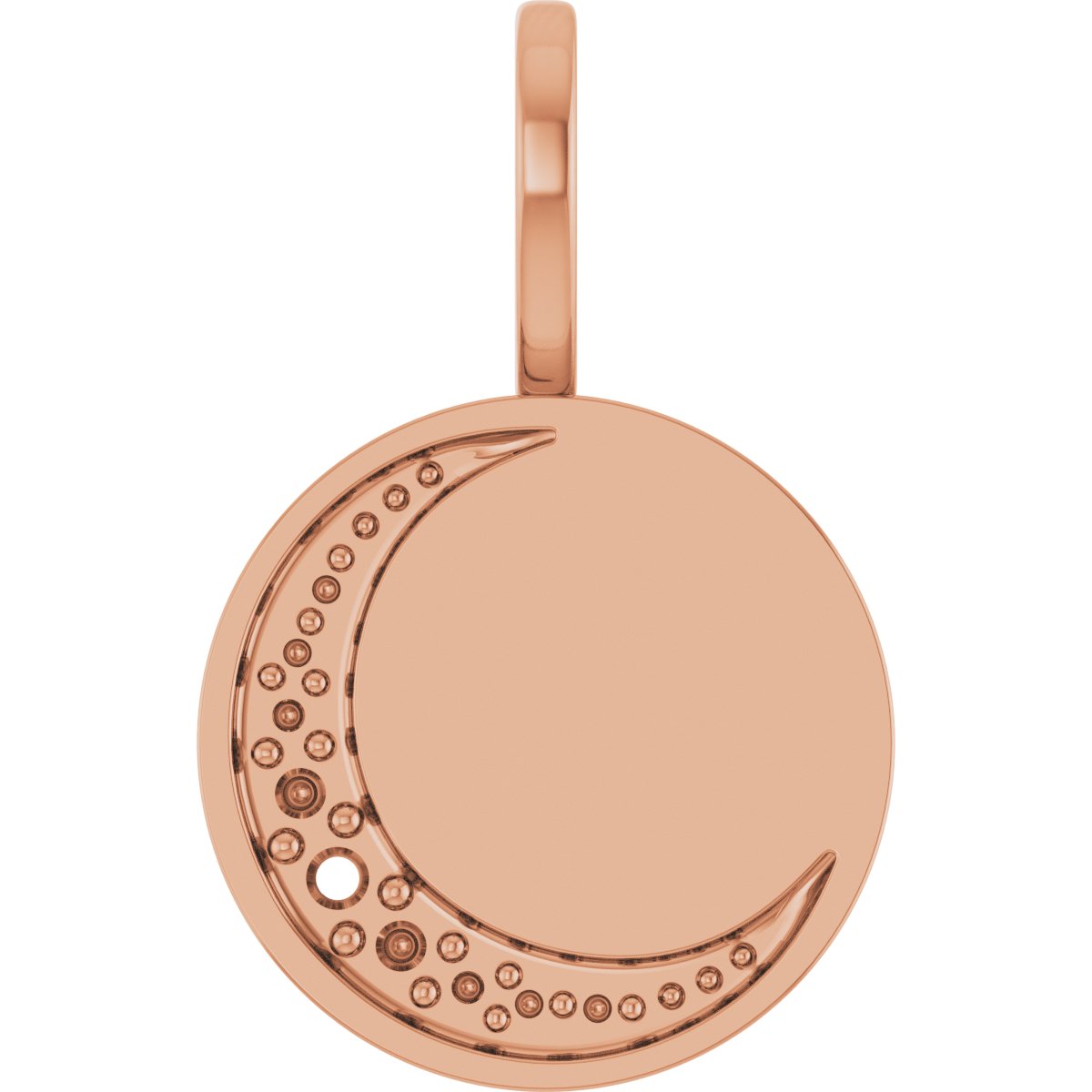 Engravable Crescent Moon Pendant
