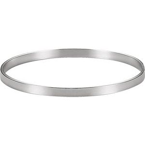Sterling Silver 4.8 mm Bangle 6 1/2" Bracelet