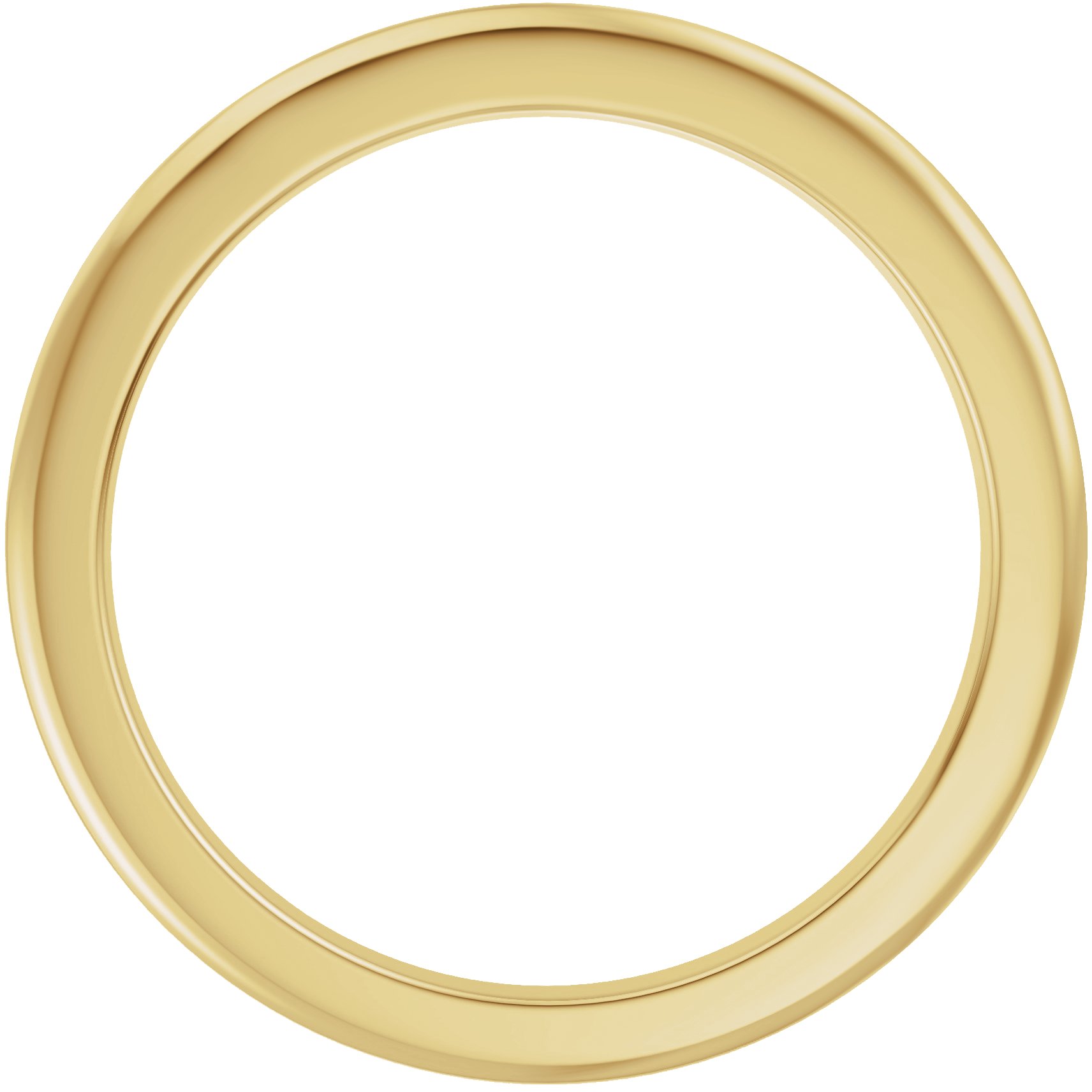 14K Yellow Gold Matching Band for 8 mm Round