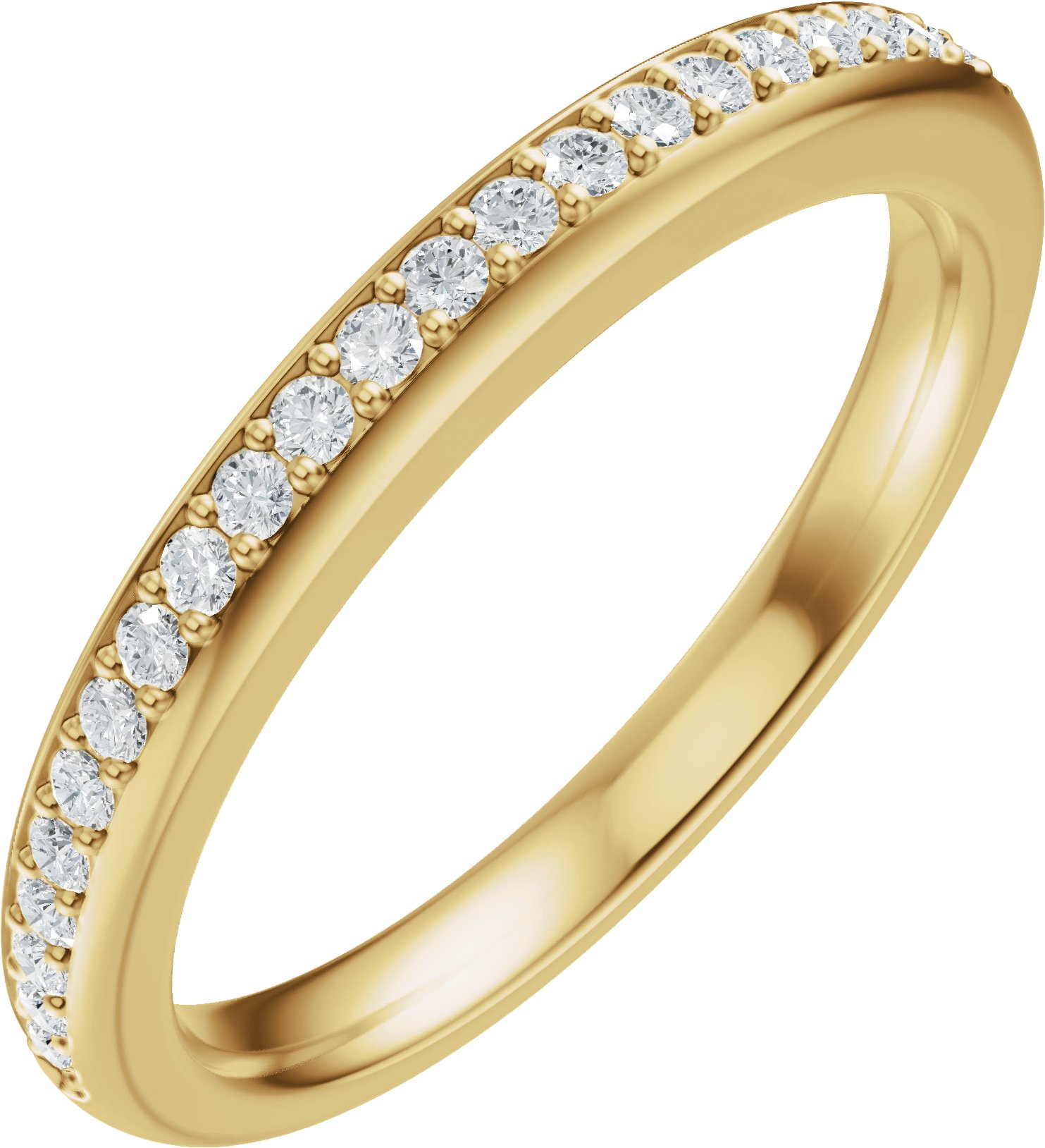 Bezel-Set Three-Stone Engagement Ring or Band