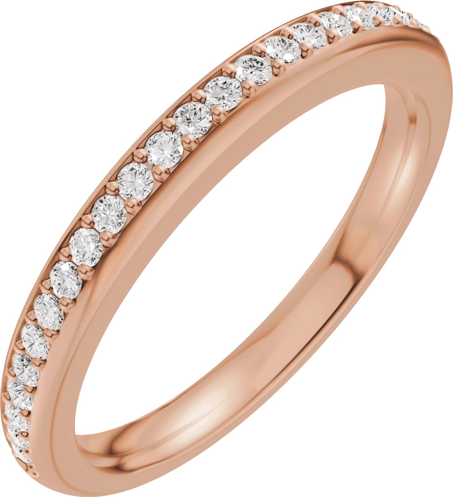 Bezel-Set Three-Stone Engagement Ring or Band