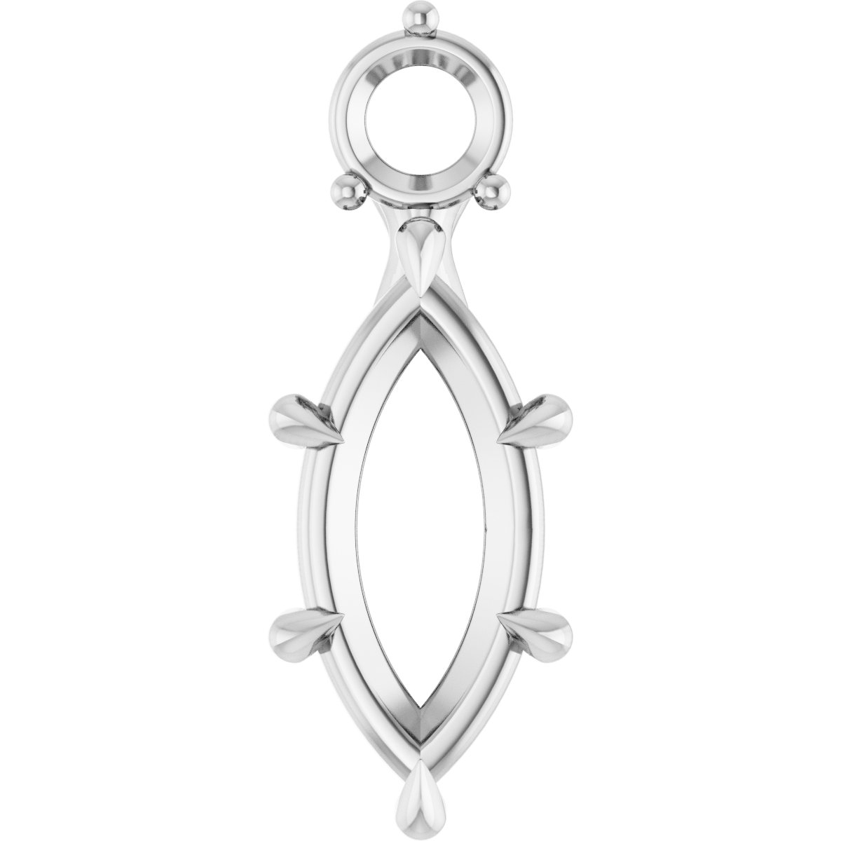 15x7 mm Marquise Pendant Mounting — Saleh Jewelers