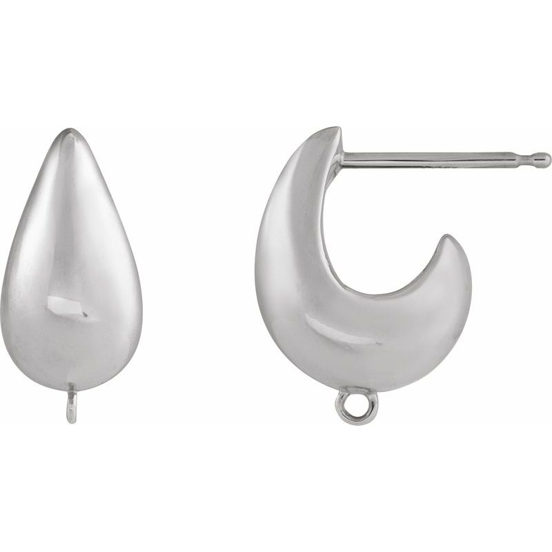 Puffed Hoop Earring Top