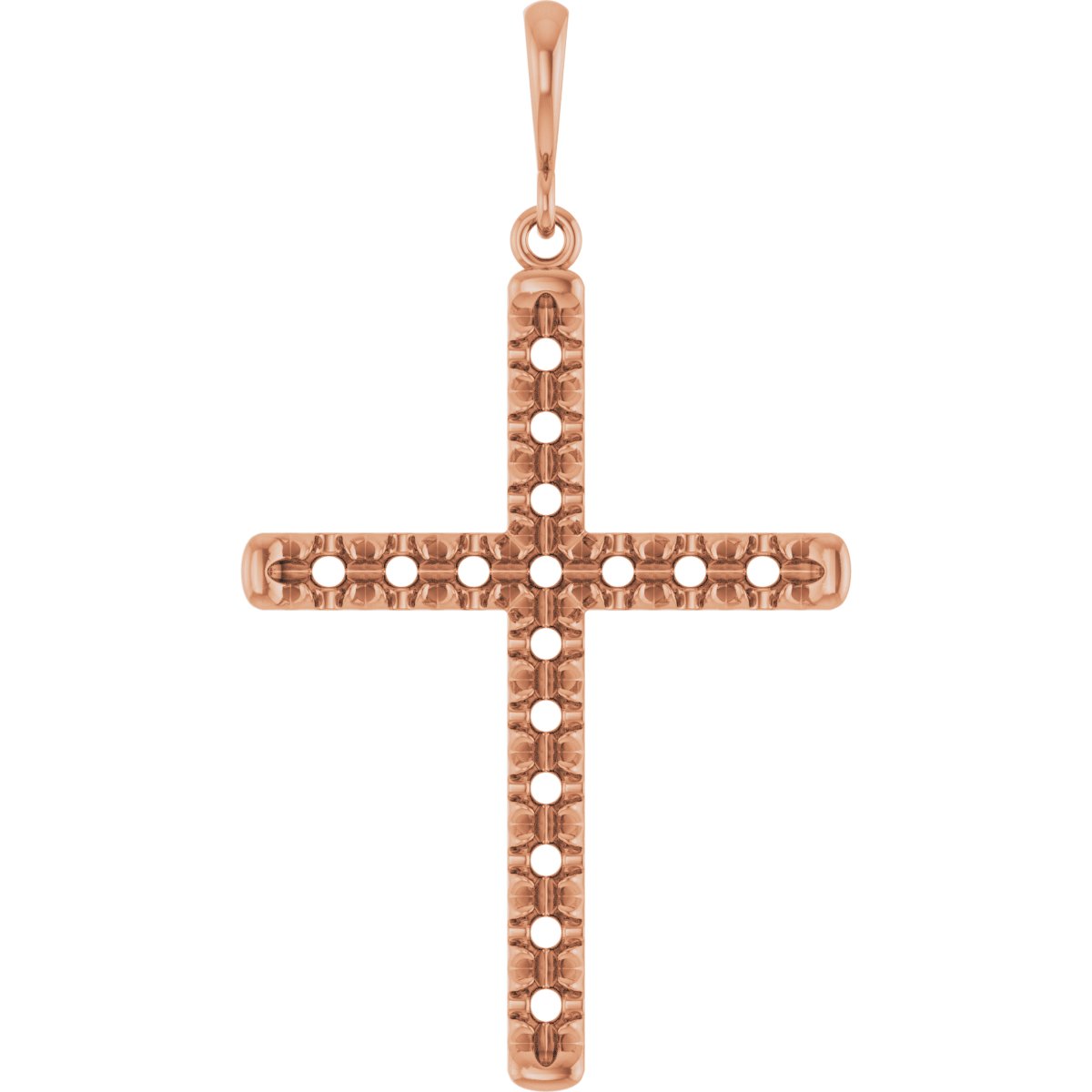 French-Set Cross Necklace or Pendant