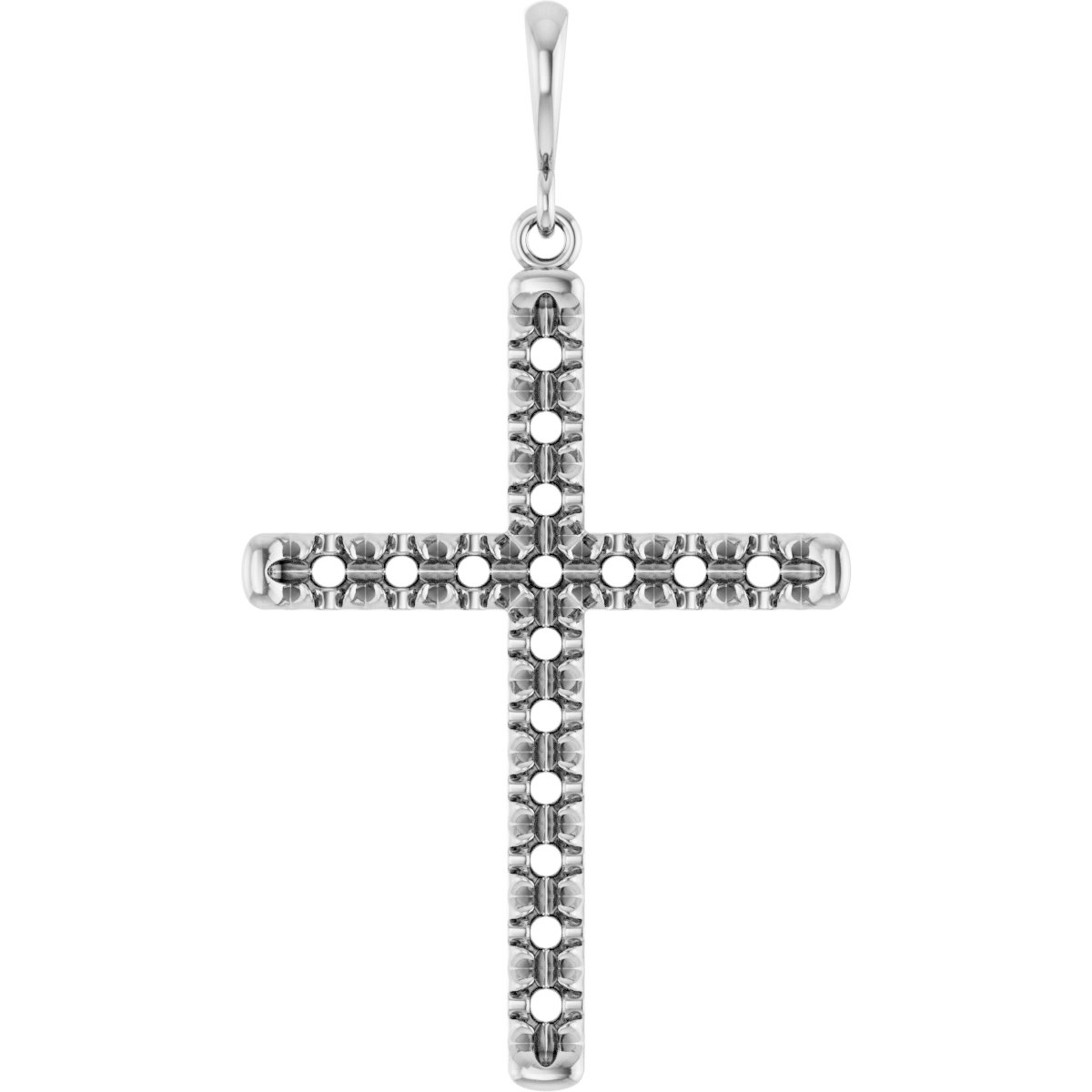 French-Set Cross Necklace or Pendant