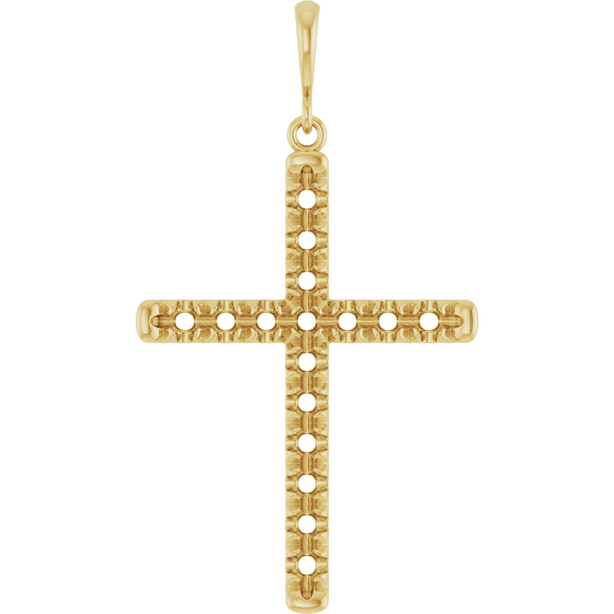 French-Set Cross Necklace or Pendant