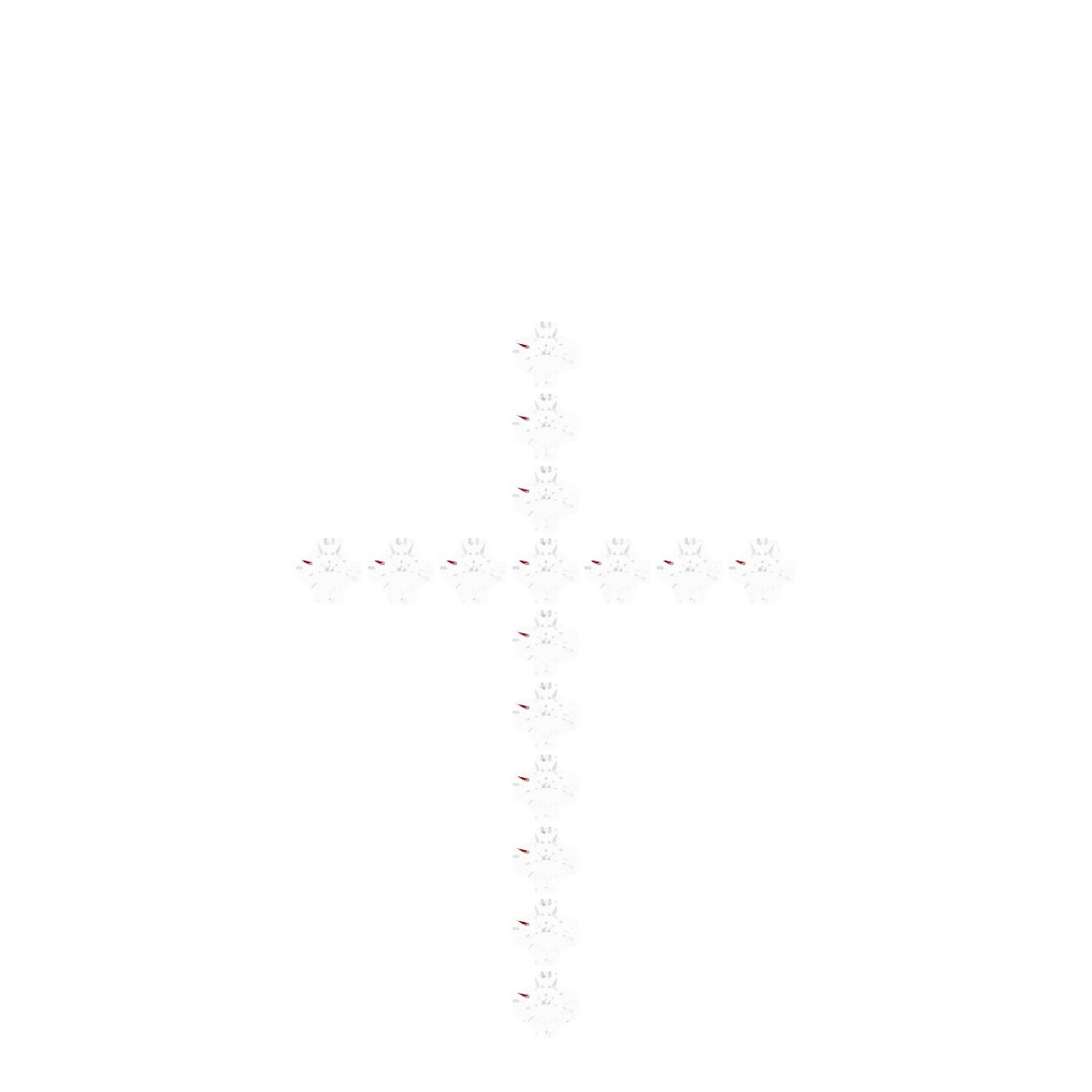 French-Set Cross Necklace or Pendant