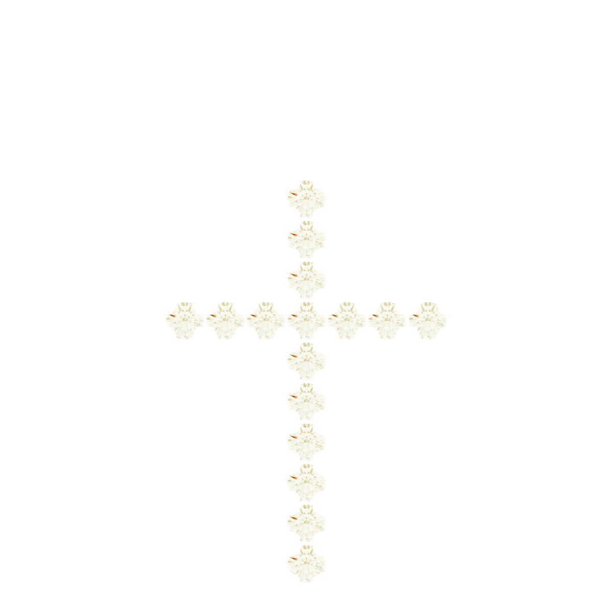 French-Set Cross Necklace or Pendant