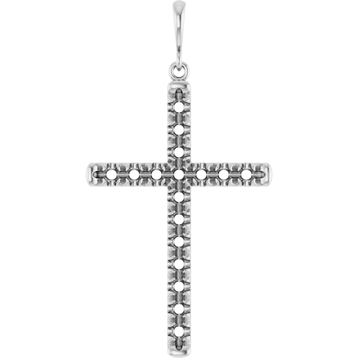 French-Set Cross Necklace or Pendant
