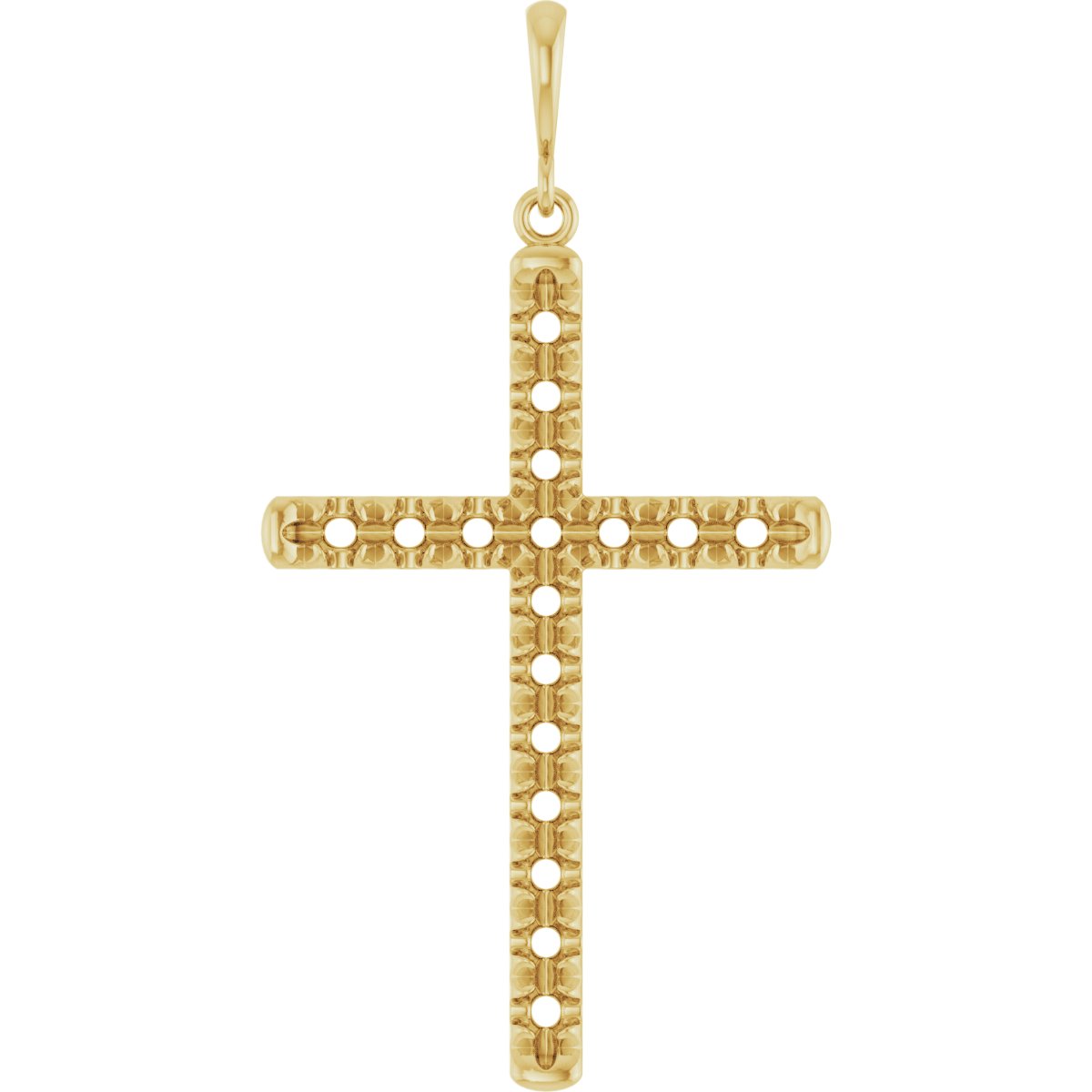 French-Set Cross Necklace or Pendant