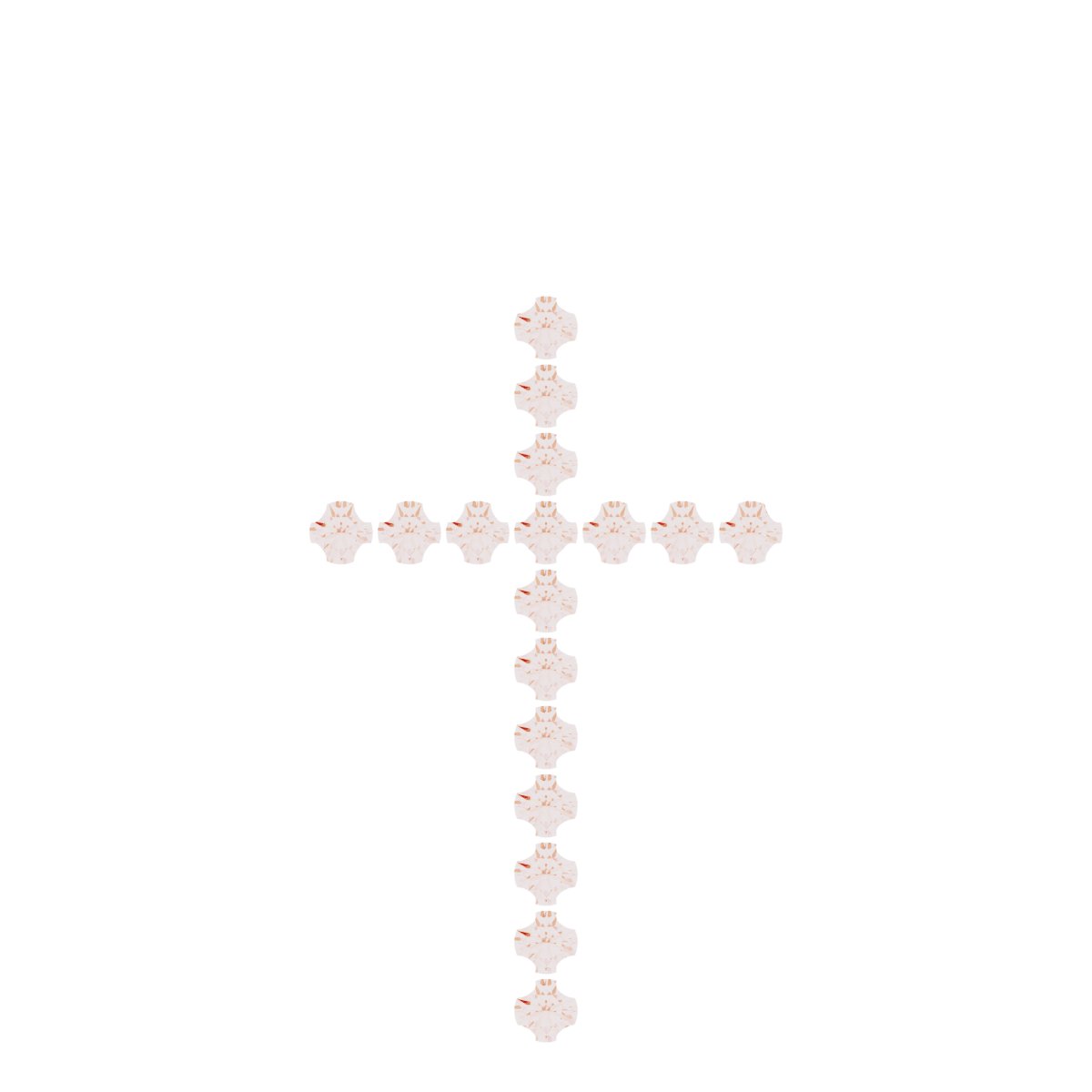 French-Set Cross Necklace or Pendant