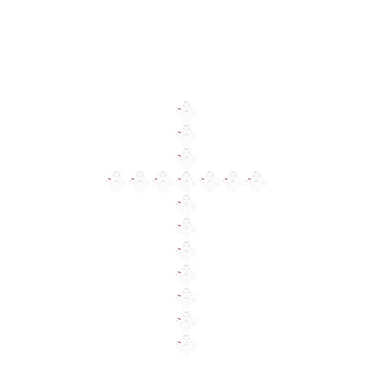 French-Set Cross Necklace or Pendant