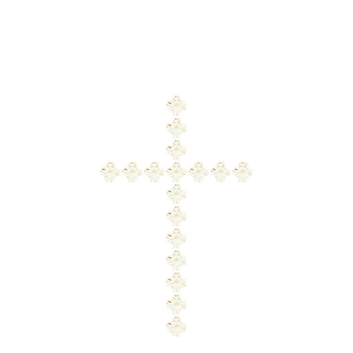 French-Set Cross Necklace or Pendant