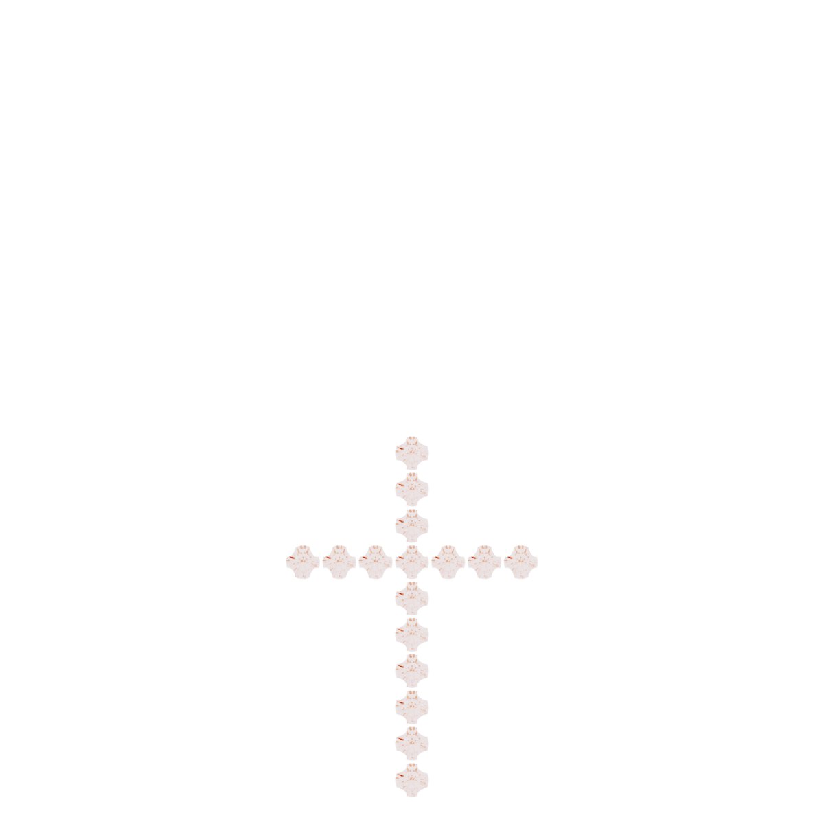 French-Set Cross Necklace or Pendant