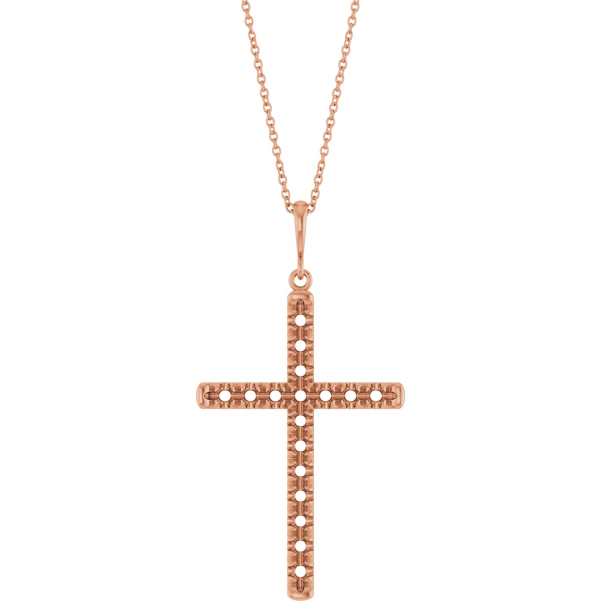 French-Set Cross Necklace or Pendant