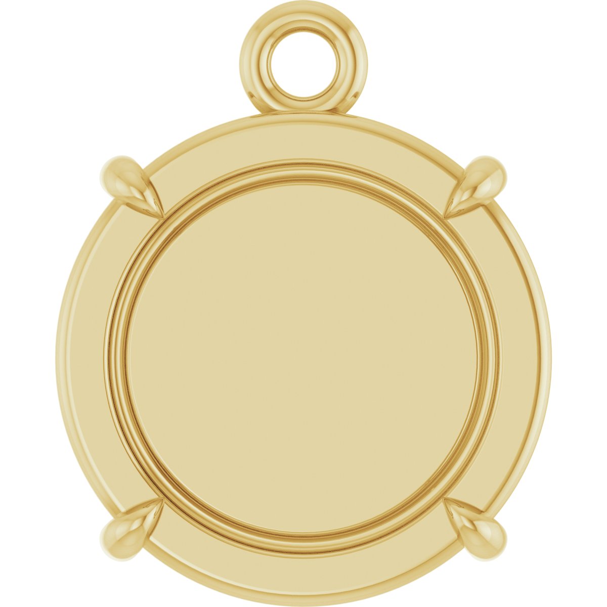 Engravable Round Dangle
