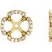 14K Yellow 1/5 CTW Natural Diamond Earring Jackets