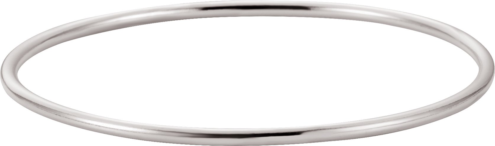 Sterling Silver 2.5 mm Bangle 8" Bracelet