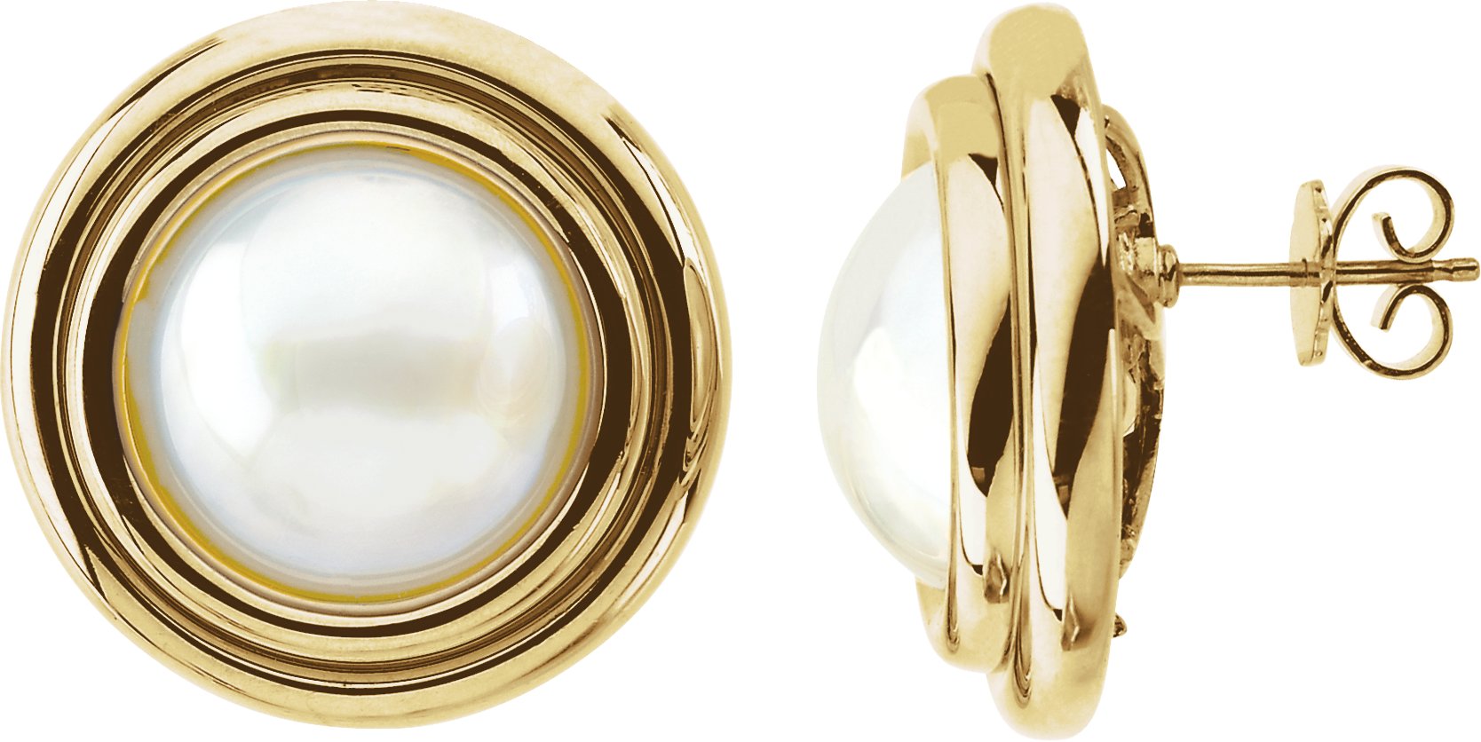 Mabé Cultured Pearl Earrings Ref. 1856067