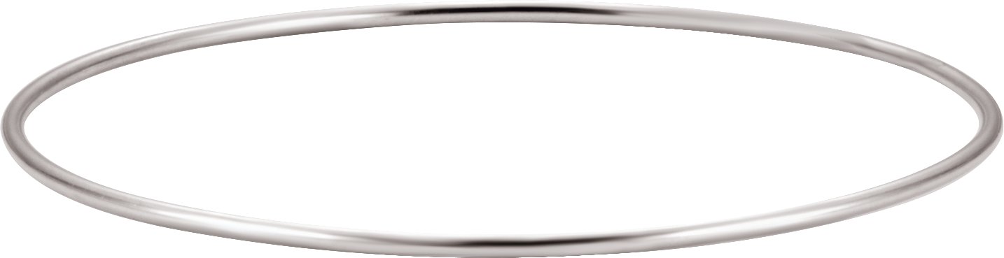 Sterling Silver 1.5 mm Bangle 8" Bracelet
