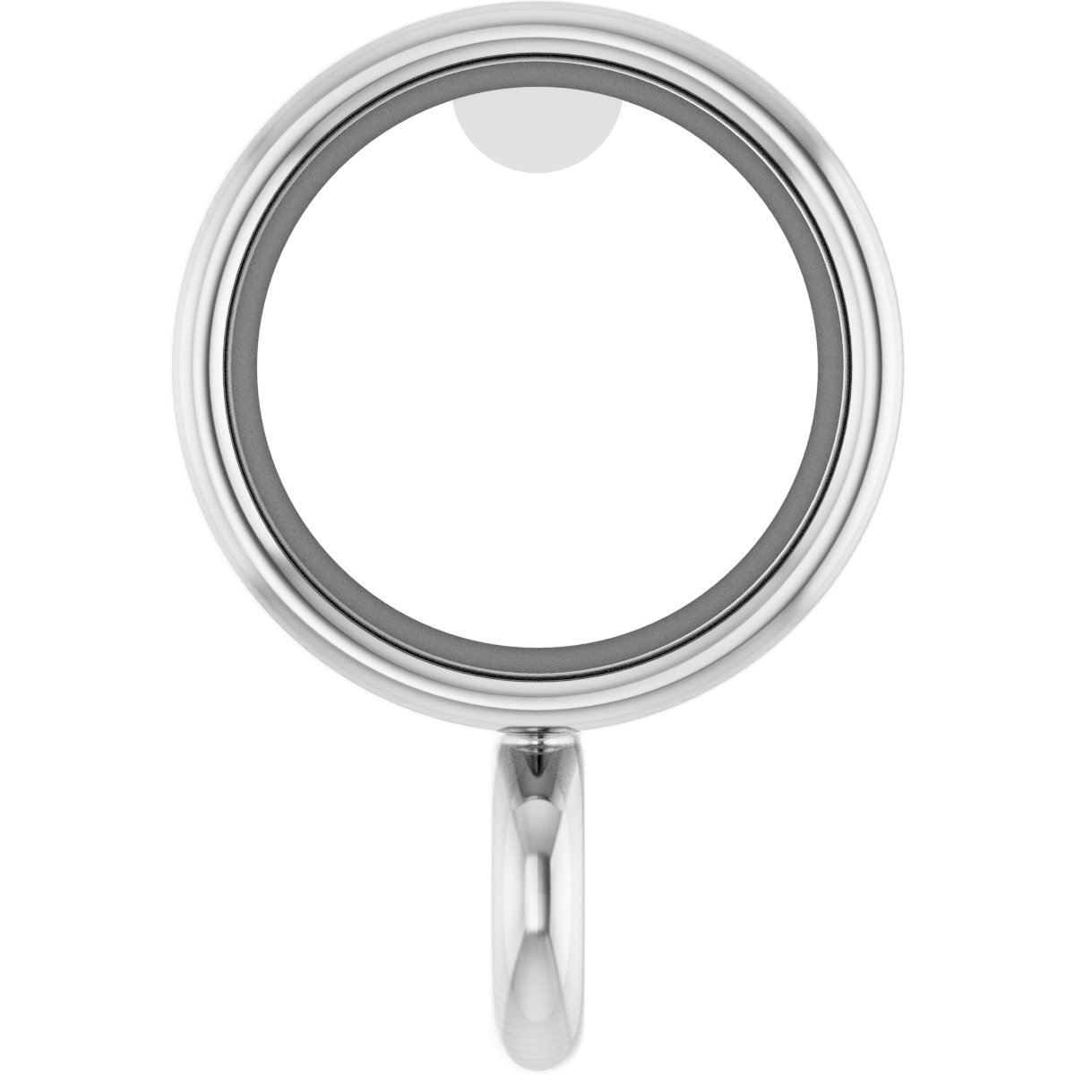 Round Micro Bezel Earring Setting