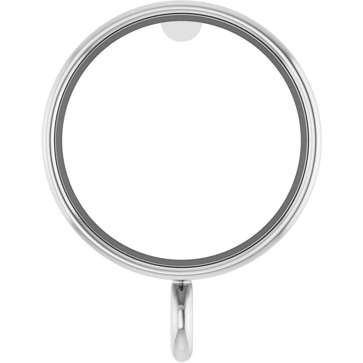 Round Micro Bezel Earring Setting
