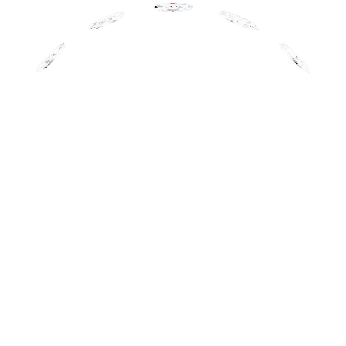 Alternative view of 1/3 CTW Natural Diamond Anniversary Band – 14K White Gold