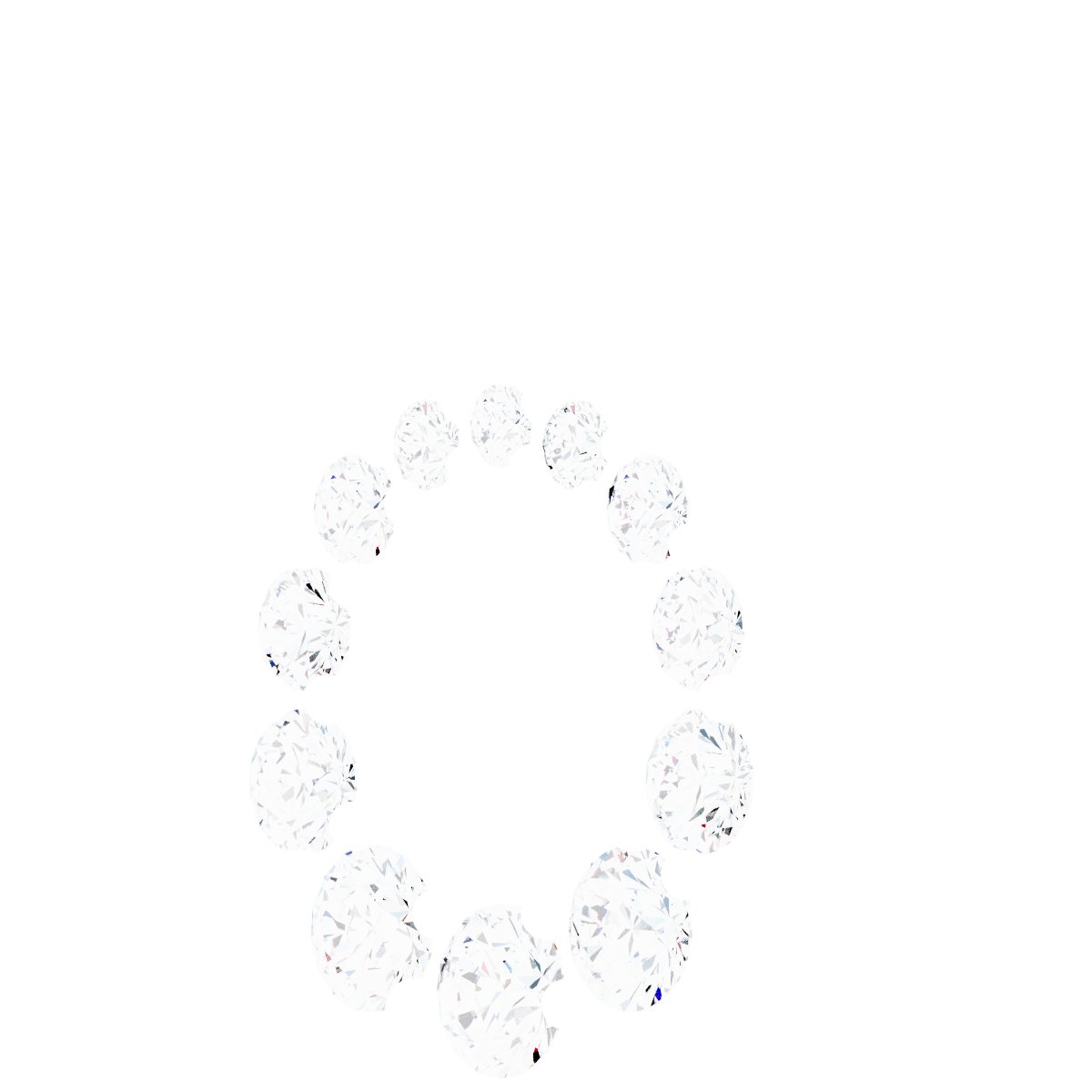 Alternative view of Graduated Circle Necklace or Pendant