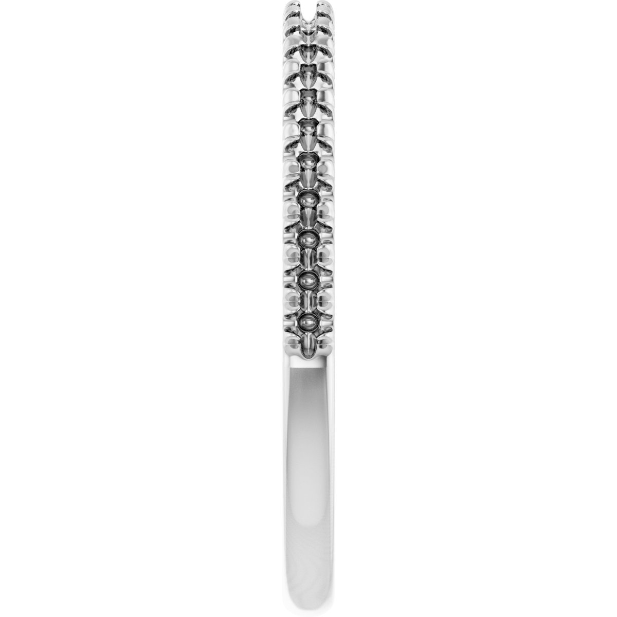 French-Set Matching Band Mounting for 9 mm Round Ring view 4