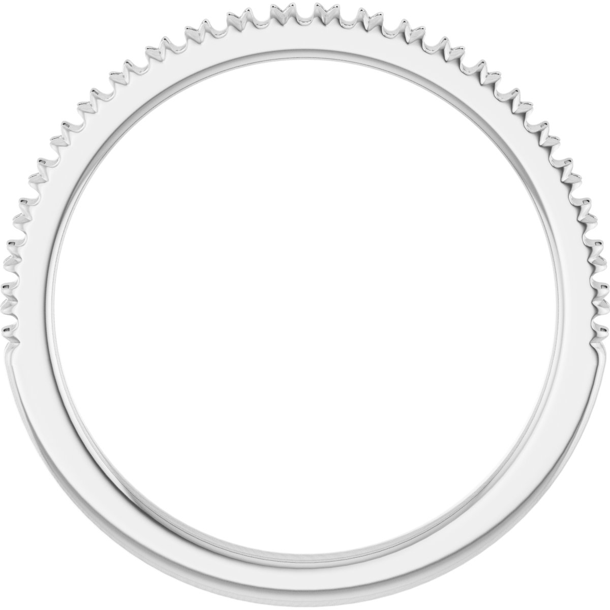 French-Set Matching Band Mounting for 9 mm Round Ring view 2