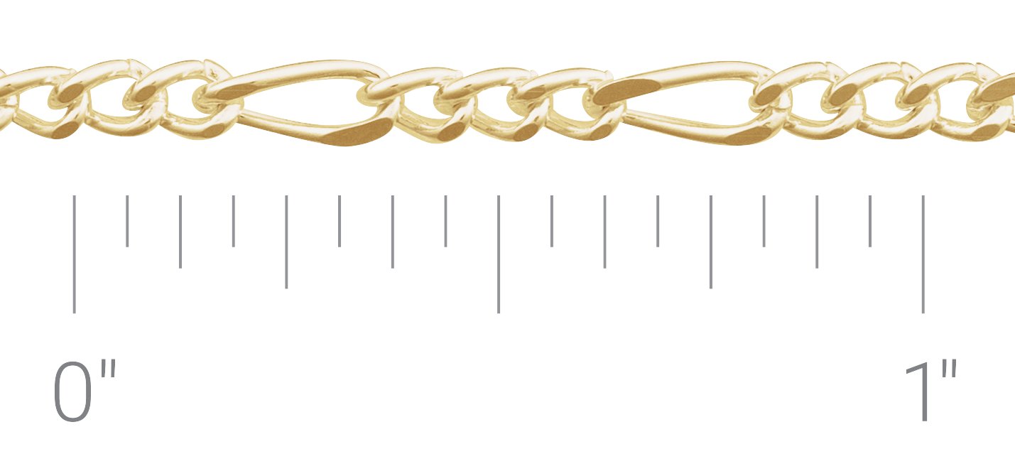 2.5 mm Figaro 20" Chain