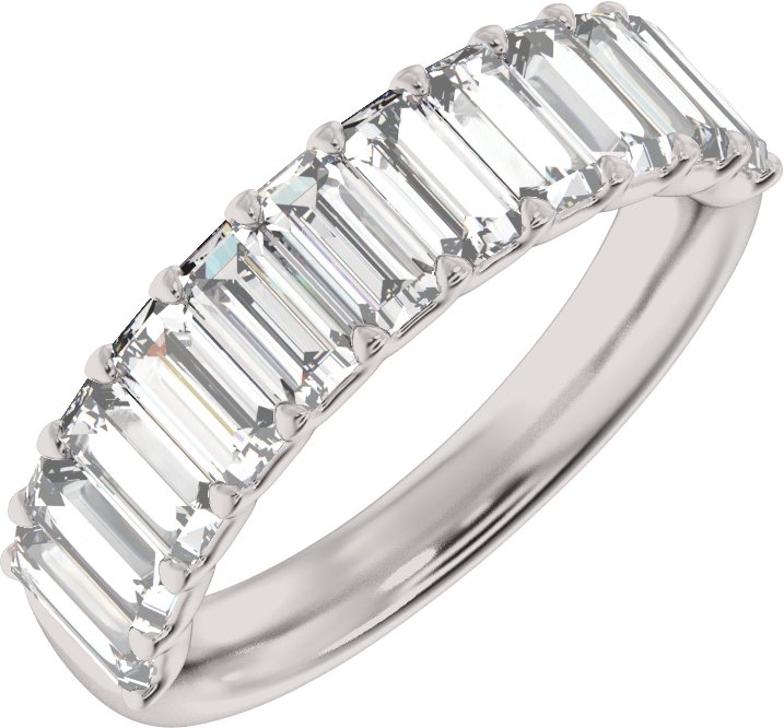 2 1/4 CTW Lab-Grown Diamond Anniversary Band – 14K White Gold