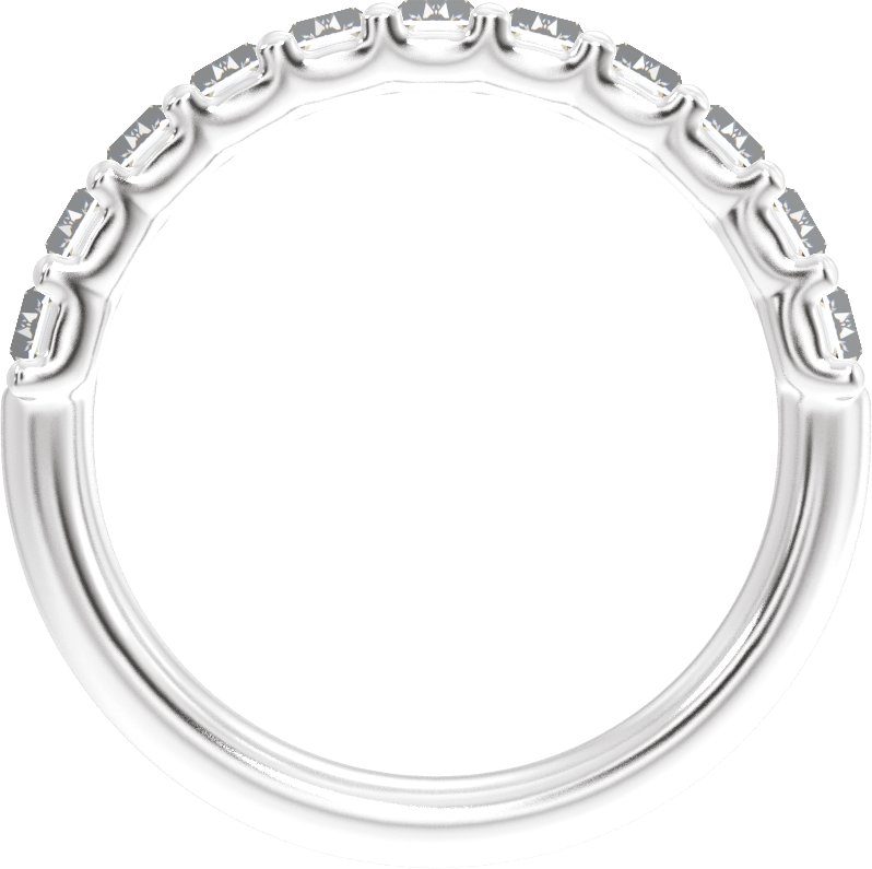 Alternative view of 2 1/4 CTW Lab-Grown Diamond Anniversary Band – 14K White Gold