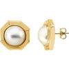 Mabe Cultured Pearl Earrings Ref 602638