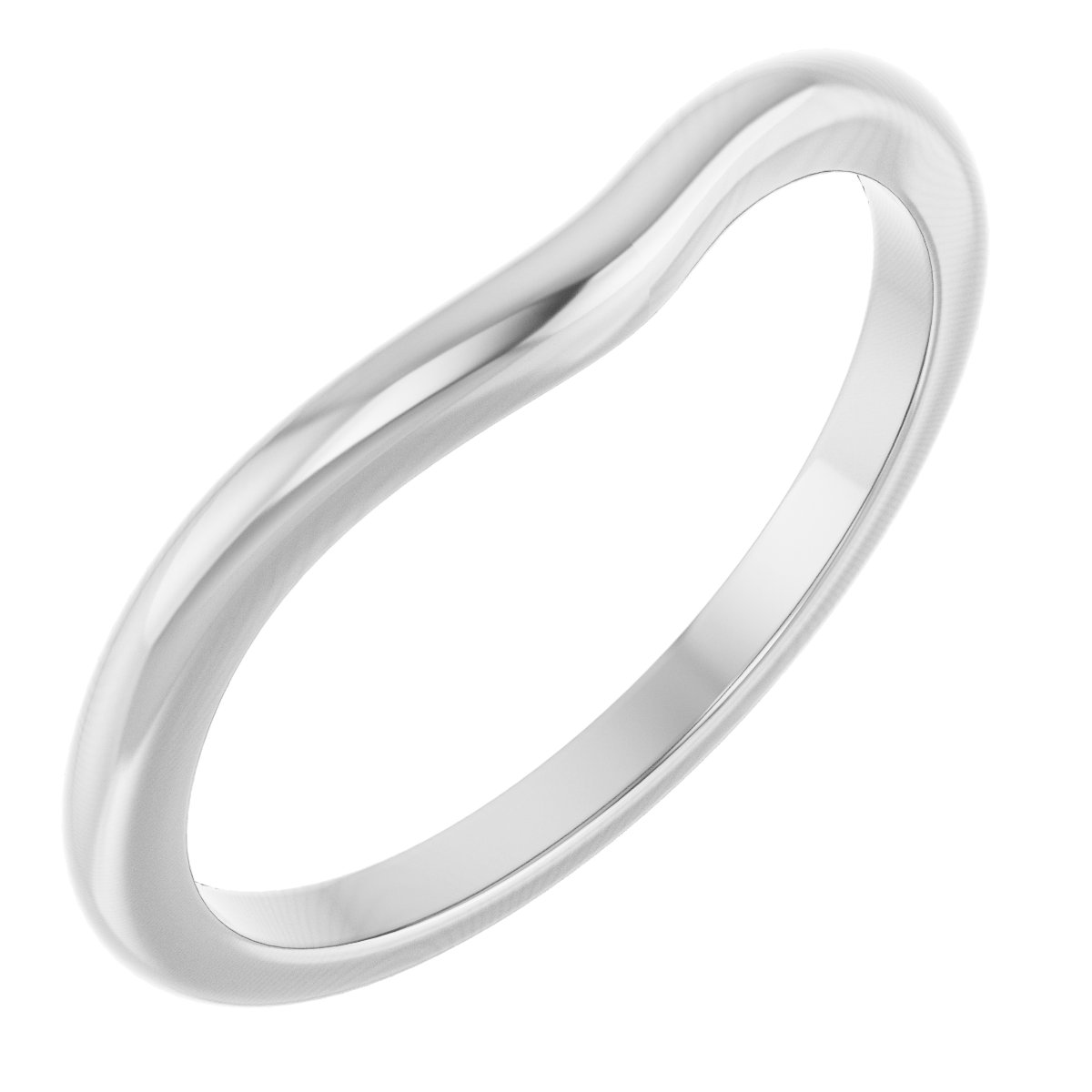 14K White Gold Matching Band
