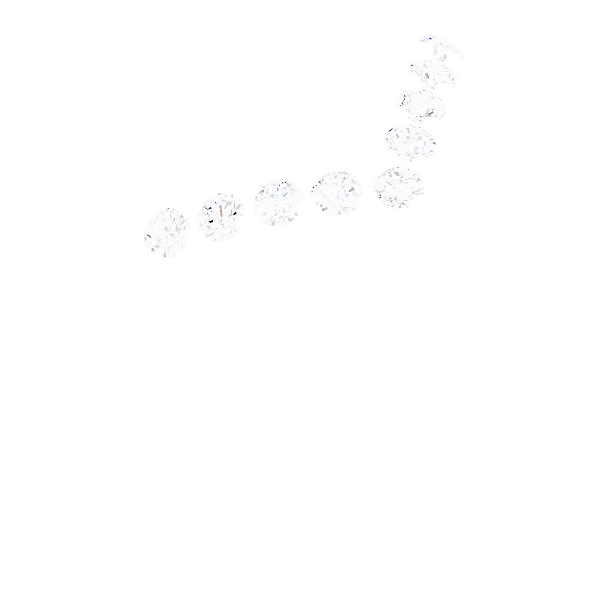 1/8 CTW Natural Diamond Contour Band – 14K White Gold