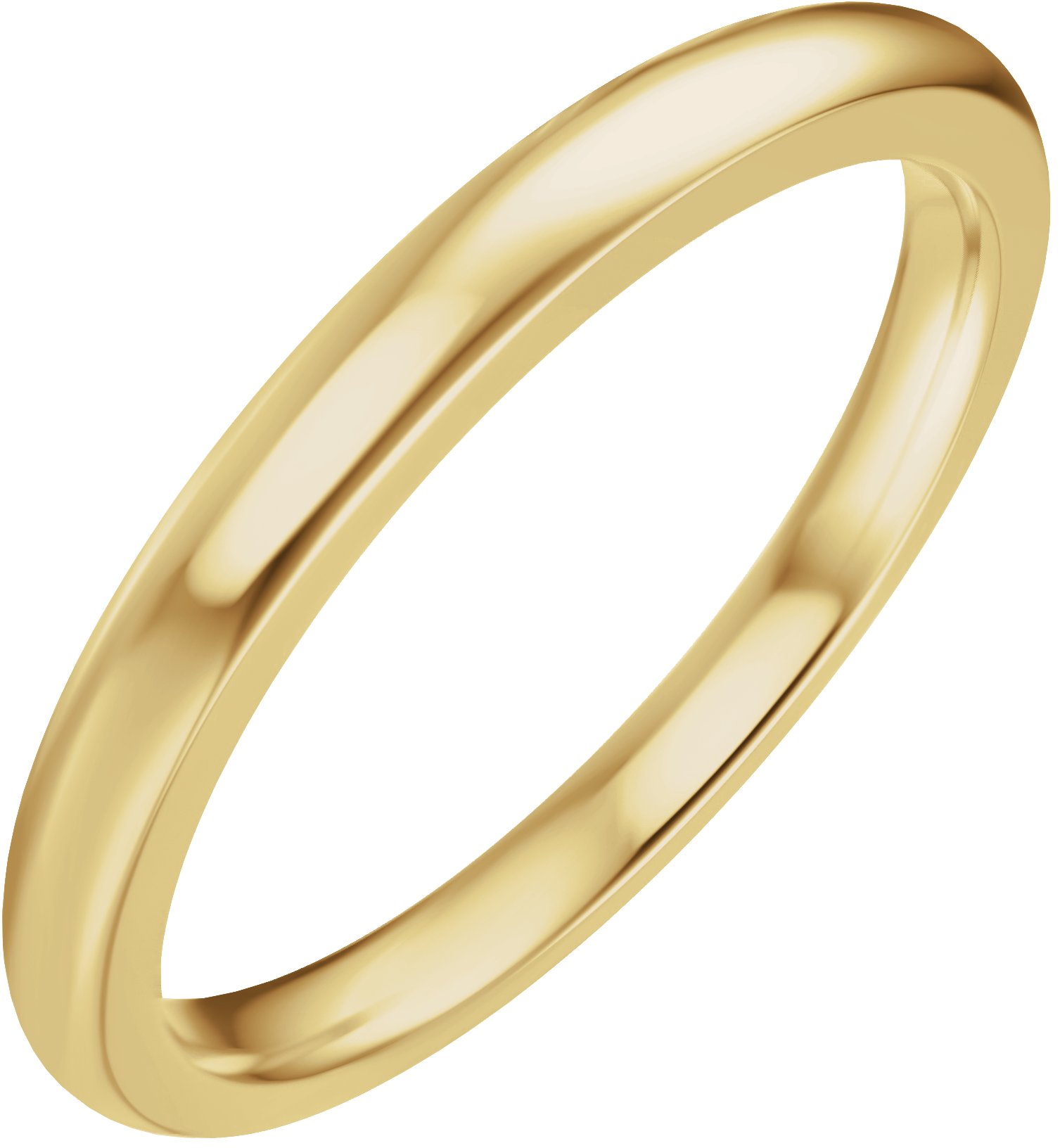14K Yellow Gold Matching Band for 7.5x5 mm Oval