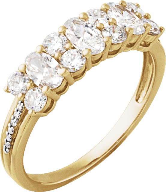 1 1/2 CTW Lab-Grown Diamond Anniversary Band – 14K Yellow Gold