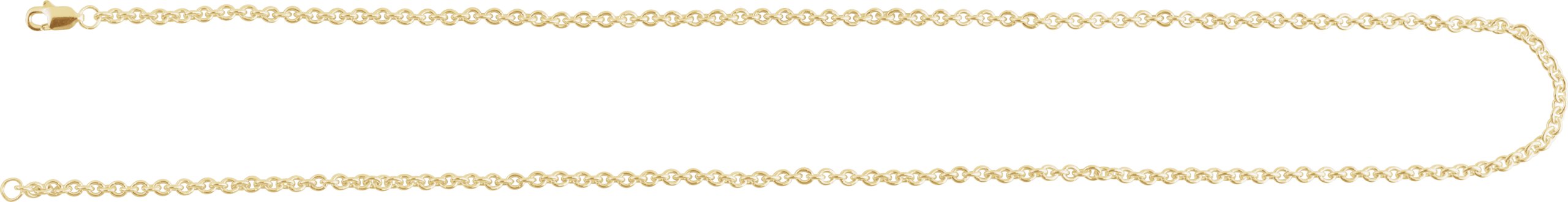 14K Yellow Gold-Filled 2.8 mm Cable 16 CHain