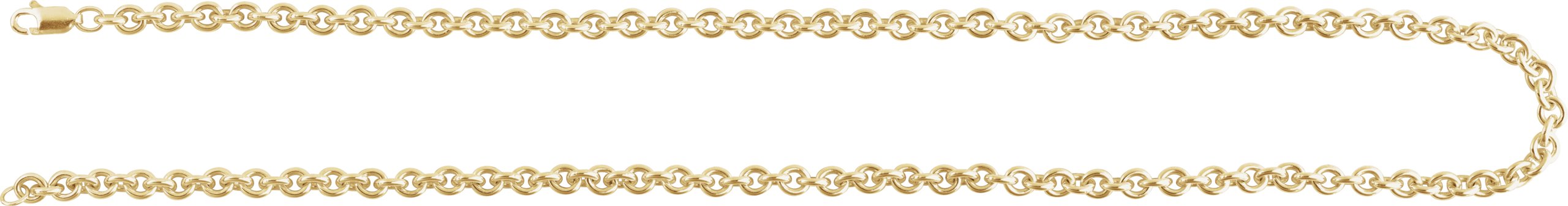 14K Yellow Gold-Filled 4.4 mm Cable 16 Chain