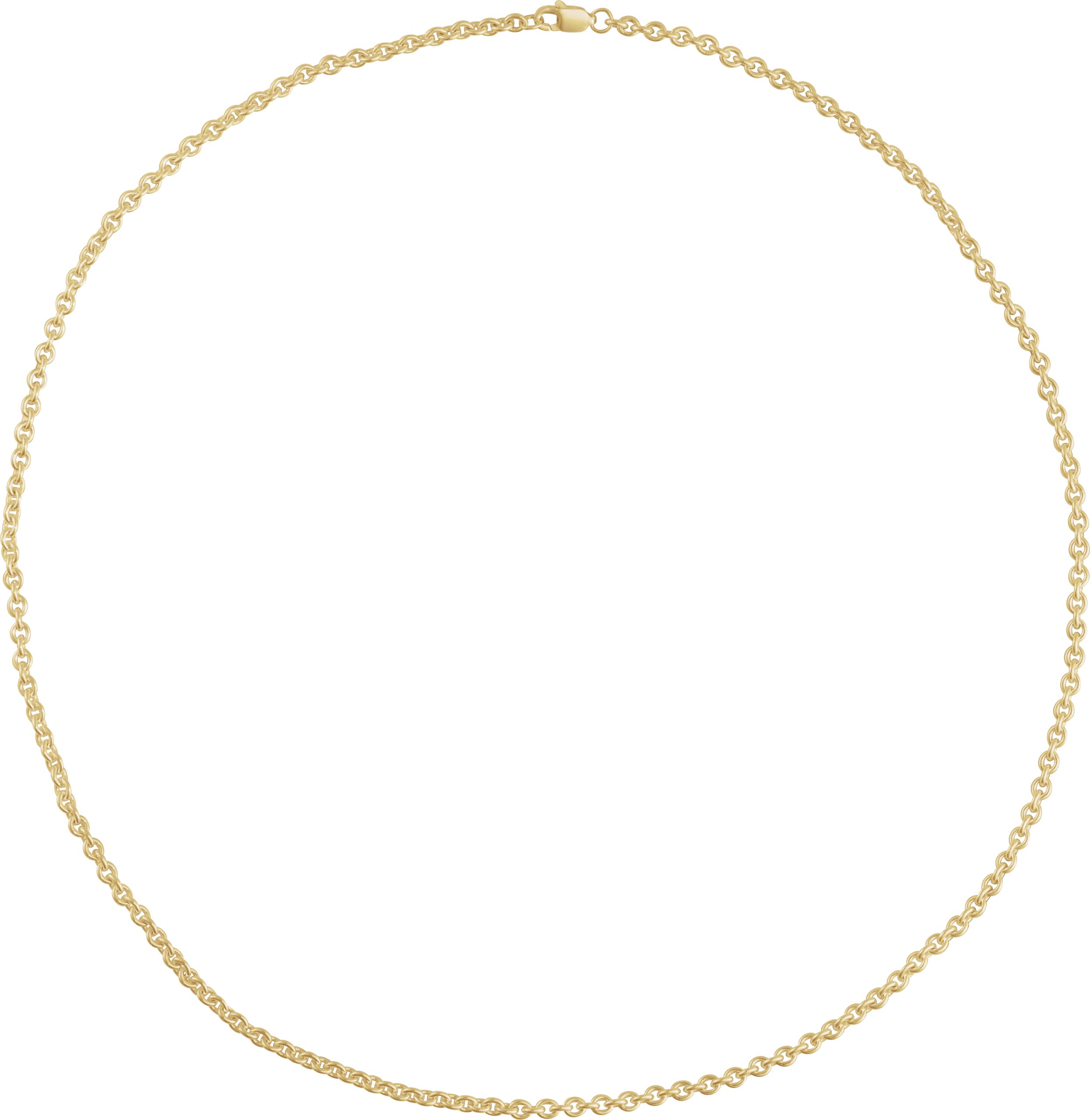 14K Yellow Gold-Filled 2.8 mm Cable 16 CHain